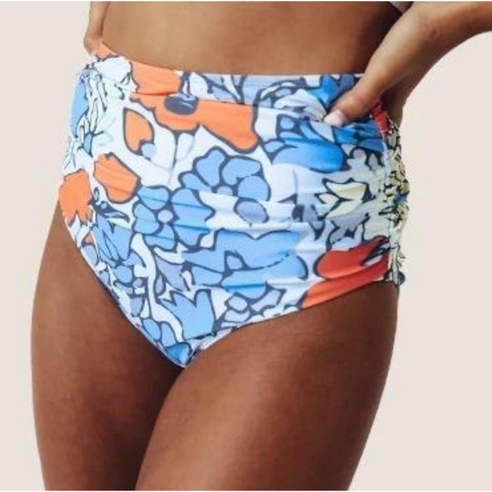 Amore Point Break High Waist Bikini bottoms Blue Size L